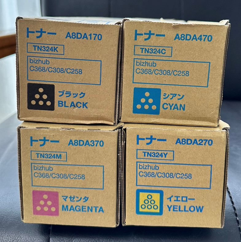 コニカミノルタ TN324 8点セット（コニカミノルタ 純正トナー 