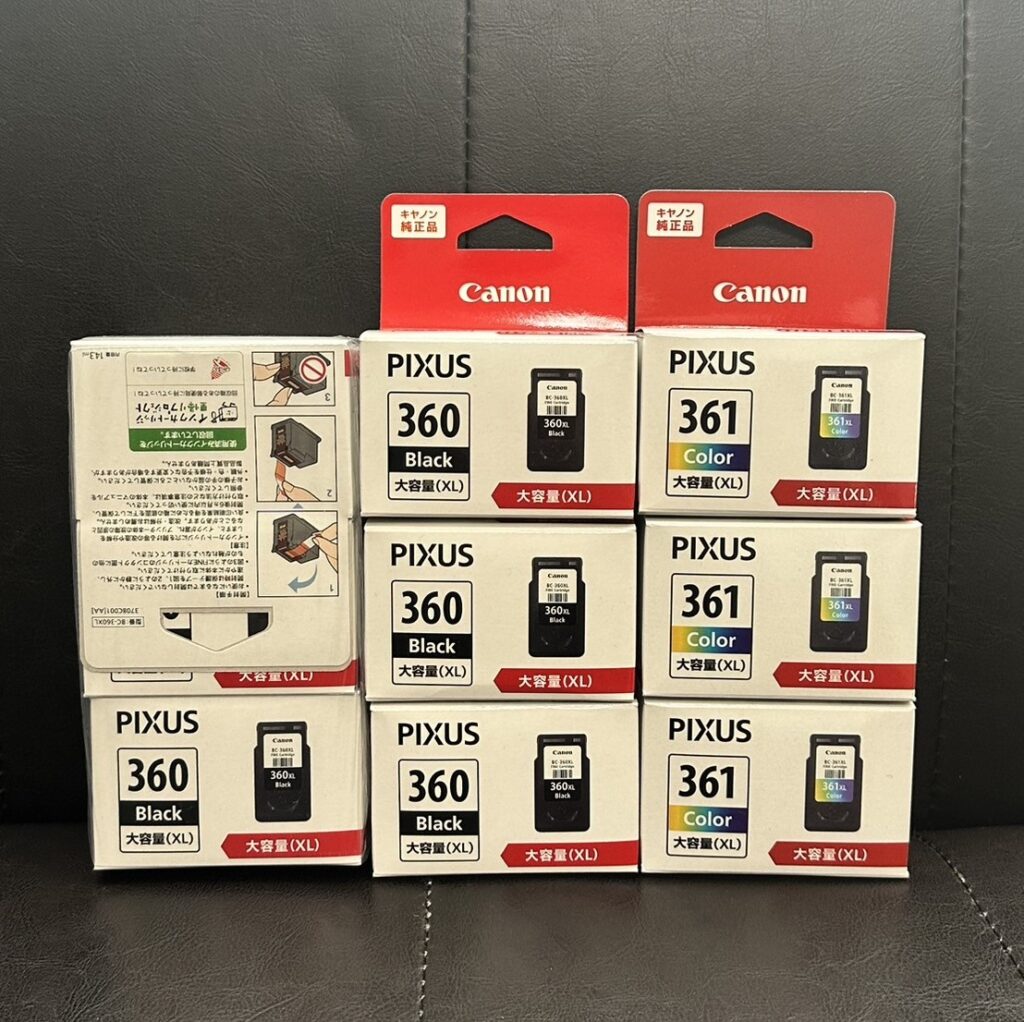 Canon BC-360XL、BC-361XL インク計9本を買取させて頂きました  
