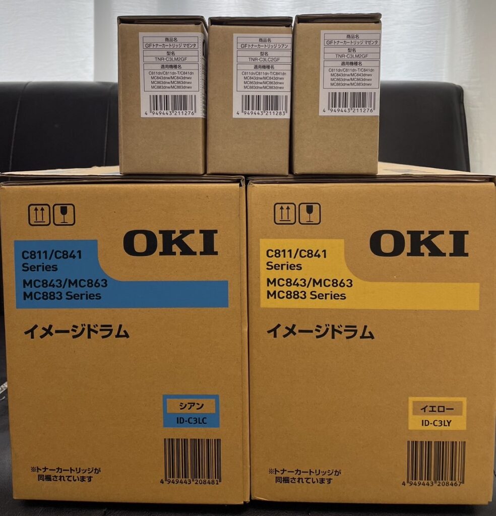 OKI TNR-C3LC2GF、ID-C3LCなど5点を買取させて頂きました！ | トナー 
