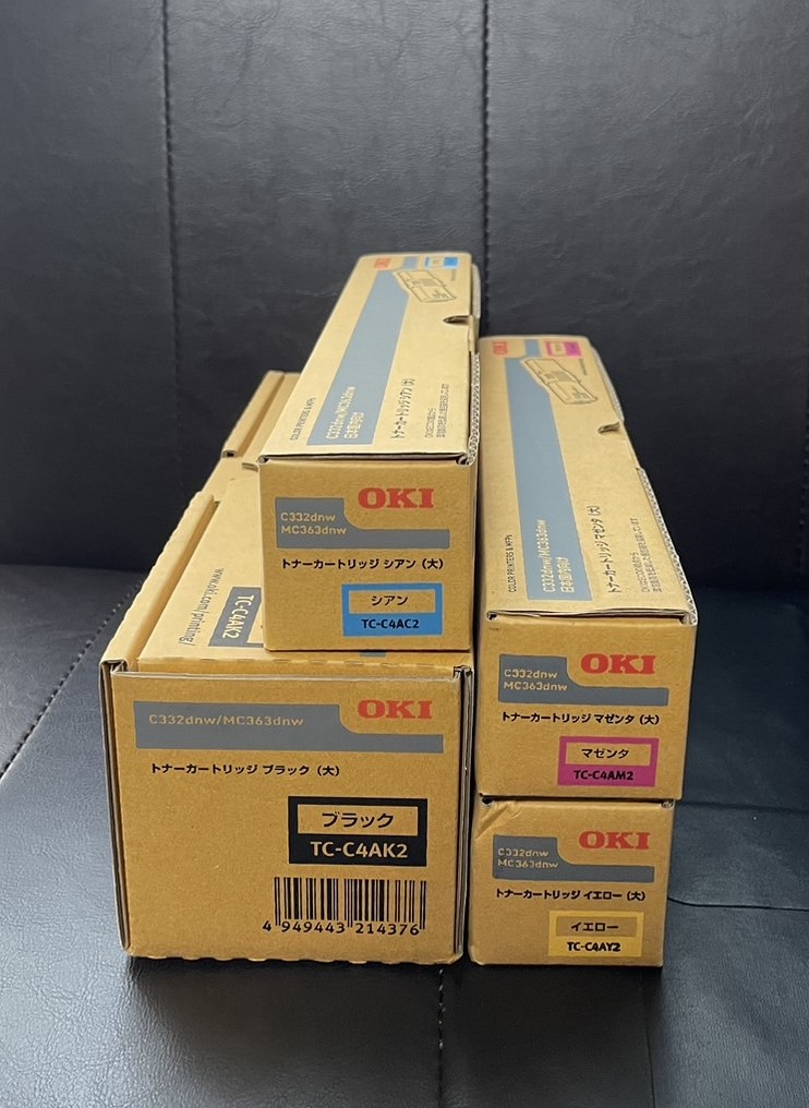 OKI トナーカートリッジ C332dnw/MC363dnw えがたい 3色 