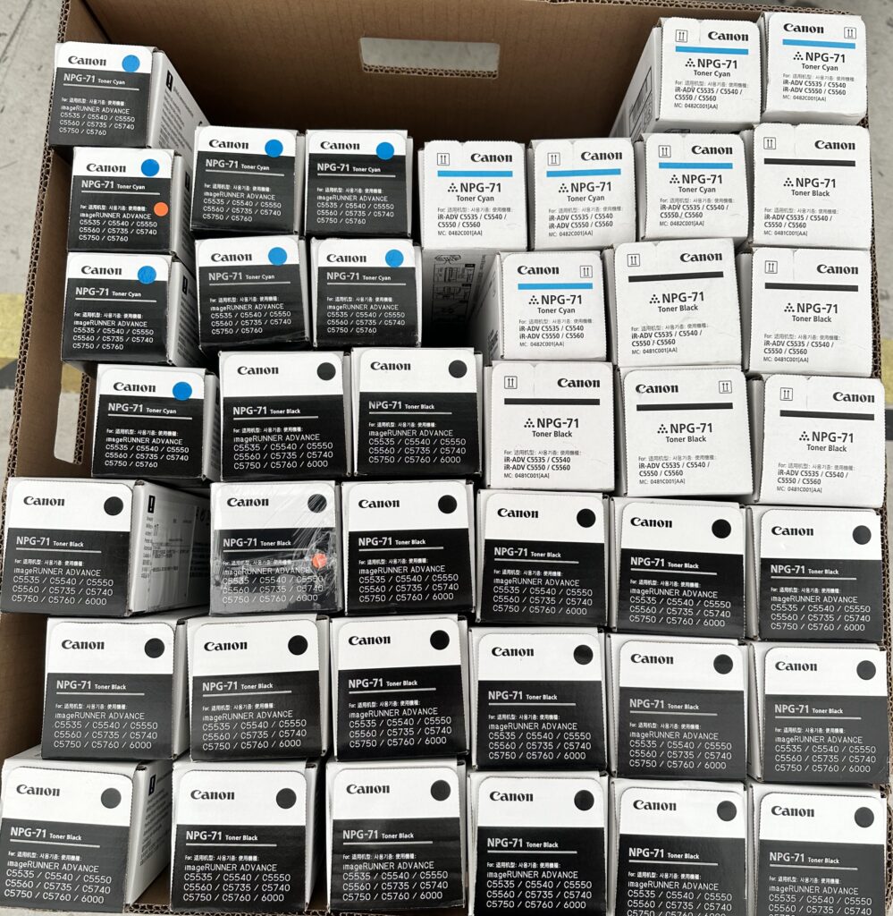 Canon NPG-71 / NPG-76 トナーなど 計90点を買取させて頂きました  
