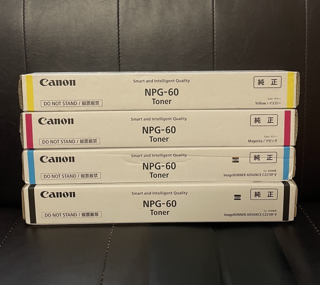 NPG-60 キャノン純正トナー【4色セット】 Canon NPG-60 BLACK TONER