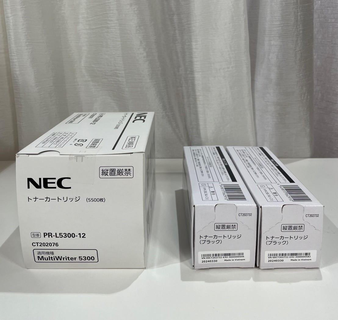 📈【買取実績】滋賀県よりNEC純正トナー「PR-L5800C-14」「PR-L5300-12